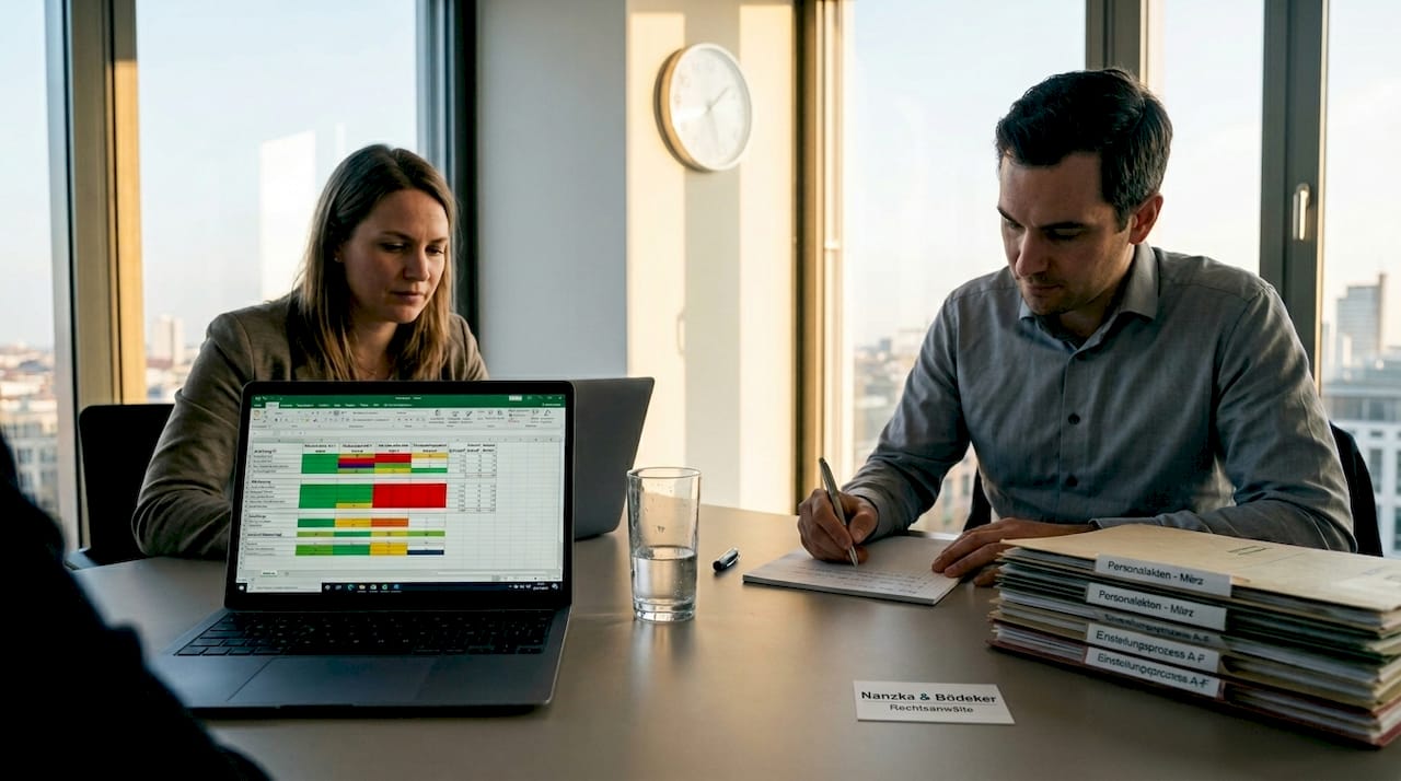 Personalverantwortliche koordinieren die Einsatzplanung der Mitarbeitenden im Büro.