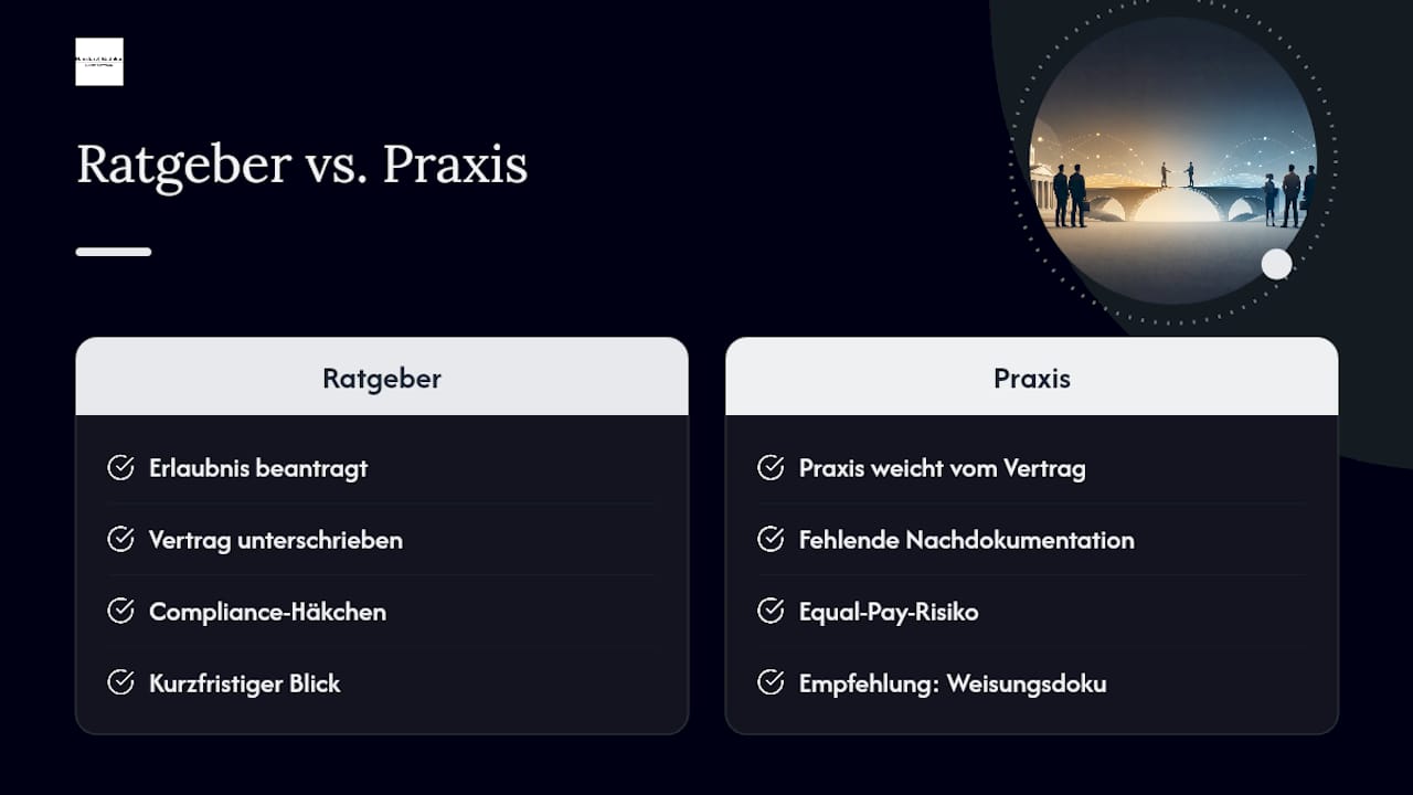 Warum die meisten Ratgeber zur Personalüberlassung an der Praxis vorbeigehen — overview diagram