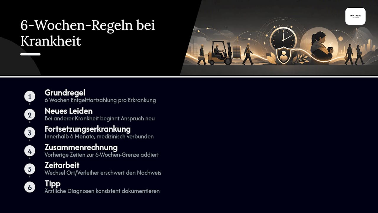 Wiederholte oder lange Krankheit: Was sich dann ändert — overview diagram