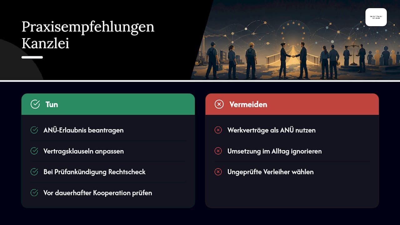 Expertenkommentar: Praxiserfahrungen der Kanzlei — overview diagram