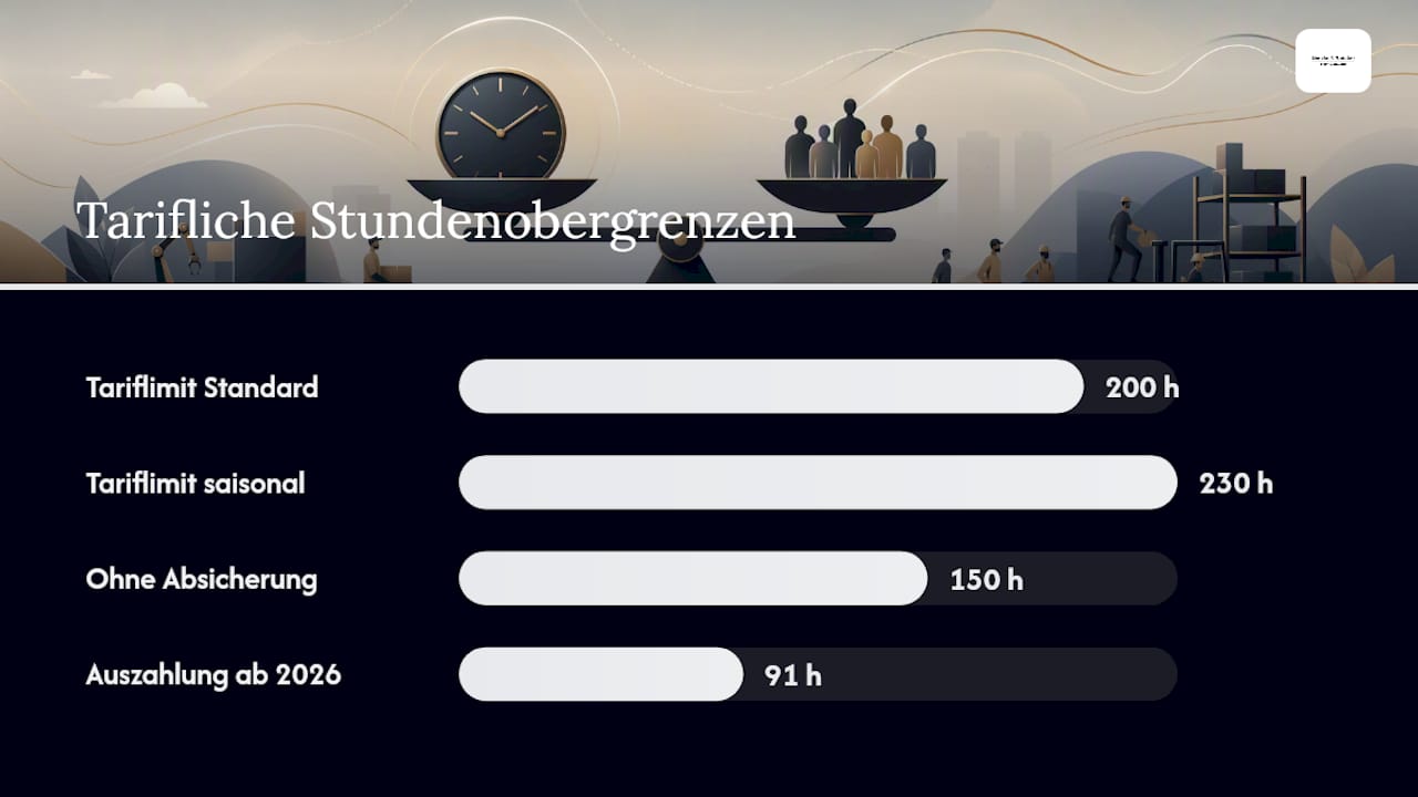 Tarifliche Obergrenzen, Insolvenzsicherung und Auszahlungsregeln — overview diagram
