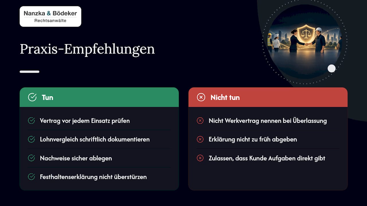 Praxismeinung von Ole Bödeker: Typische Stolperfallen und klare Empfehlungen — overview diagram